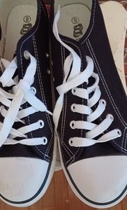Black and white sneakers